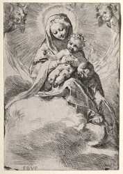 Madonna in den Wolken, um 1581