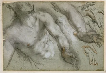 Studie für die Figur des Heiligen im Gemälde „Martyrium des Hl. Vitalis“