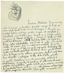 Autographenbrief an Melchor Fernandez Alamgro, Granada, Ende Januar 1926