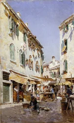 Eine Straßenszene, 1885