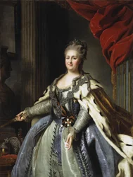 Porträt der Kaiserin Katharina II. 1729-1796, 1780er Jahre