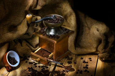 Rustikale Kaffeemühle