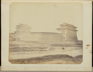 Anting-Tor von Peking nach der Kapitulation - 21. Oktober 1860 - Die britischen und französischen Truppen in Besitz