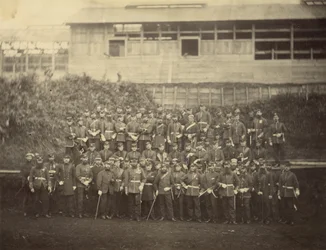 Gruppenporträt des Royal Marine Battalion
