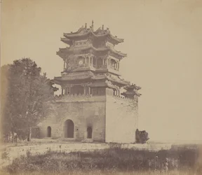 Kaiserlicher Sommerpalast Yuen Min Yuen, Peking, vor dem Brand, 18. Oktober 1860