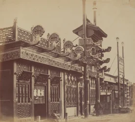 Geschäfte und Straße, Chinesische Stadt Peking, Oktober 1860