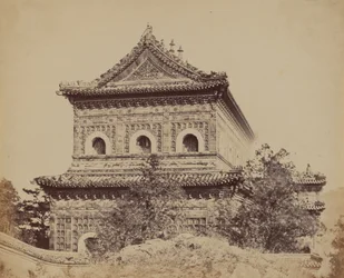 Der große kaiserliche Porzellanpalast Yuen Min Yuen, Peking, 18. Oktober 1860