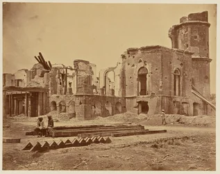 Die Residenz von vorne, zeigt den Raum, in dem Sir Henry Lawrence getötet wurde