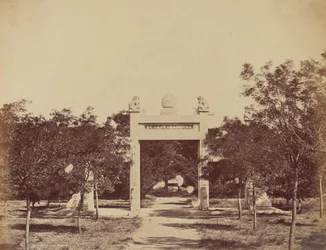 Grab in der Nähe von Palichian, der Ort des Beginns des Angriffs am 21. September 1860