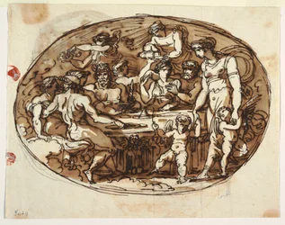 Bankett der Götter, Variante für die Sala di Pranza, Palazzo Guarini, Forli
