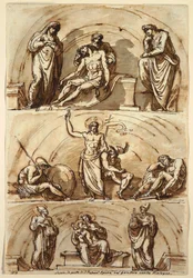 Studien nach Lunetten, 1814