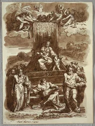 Madonna auf dem Thron