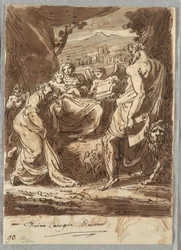 Madonna und das Kind, St. Hieronymus, Maria Magdalena und Engel, nach Correggio