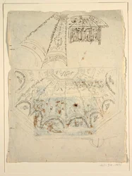 Studie für die Sala di Apollo, Palazzo Milzetti, Faenza
