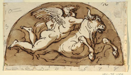 Tarus, Lunette für die Decke, Sala Ottagonale, Palazzo Milzetti, Faenza