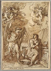 Die Verkündigung, Studie nach Orazio Samacchini, Forli