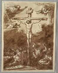 Die Kreuzigung, Studie nach Ludovica Carracci