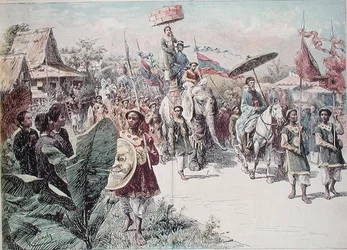 Zug des Gouverneurs von Hanoi, ca. 1870-80