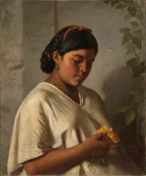 Indische Frau mit Ringelblume, 1876