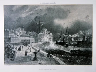 Der Pier von Le Havre, aus dem 1. Band von 