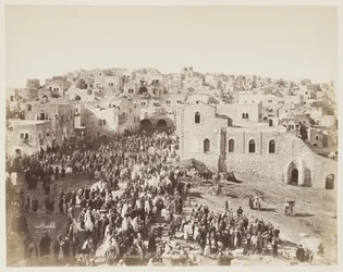 Einzug der Pilger in Bethlehem... Palästina #899