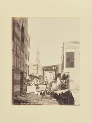 Blick auf einen Basar in Alt-Kairo