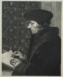 Erasmus, nach Holbein, 1863