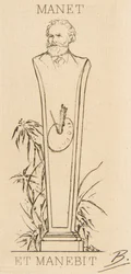 Ex-libris von Manet, 1875
