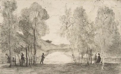 Der See im Bois de Boulogne, um 1858