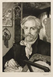 Porträt von Edmond de Goncourt