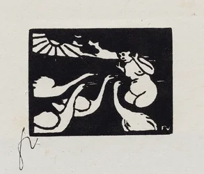 Badende mit Schwänen, X aus "Les Petites Baigneuses", 1893