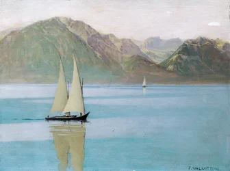 Boot auf dem Genfersee, 1892