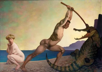 Perseus tötet den Drachen