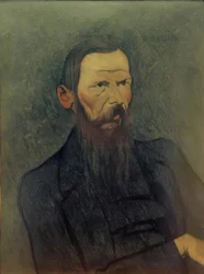 Dekoratives Porträt von Dostojewski