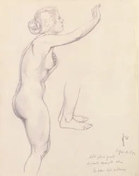 Studie für Perseus und Andromeda, 1918
