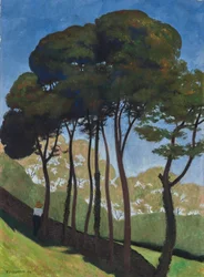 Die großen Bäume, um Honfleur, ca. 1909