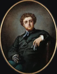 Porträt des Komponisten Georges Bizet 1838-1875, ca. 1865