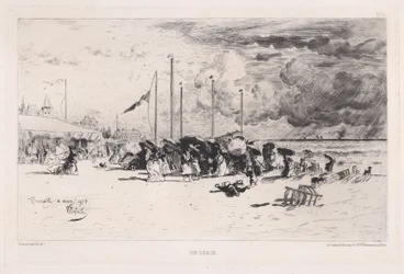 Ein Sturm in Trouville, 1874