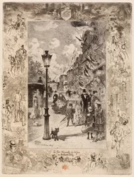 La Fête nationale au Boulevard Clichy, 1878