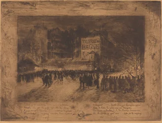 La Place des Martyrs und La Taverne du Bagne, 1885