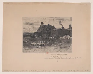 Kleine strohgedeckte Hütten Les Petites Chaumières, 1878