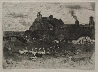 Reetgedeckte Hütten, 1878