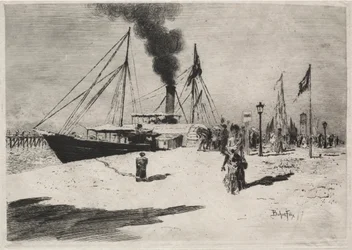 Der Kai von Trouville, 1877