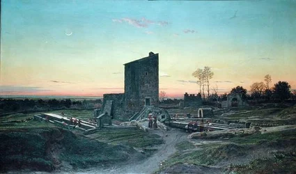 Römische Landschaft oder, Das Waschhaus von Albano
