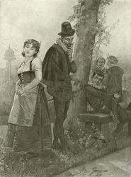 Verlorene Liebesmüh. Akt I, Szene II (Gravur)