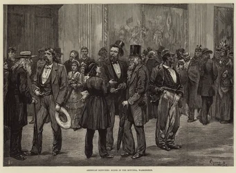 Amerikanische Skizzen, Szene in der Rotunde, Washington