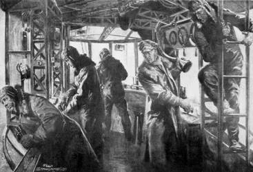 Kommandobereich an Bord eines Zeppelins, Deutsche Luftflotte, Erster Weltkrieg