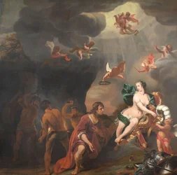 Aeneas erhält eine neue Rüstung von Venus