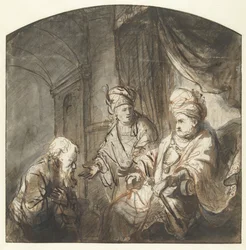 Joseph stellt seinen Vater dem Pharao vor