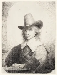 Mann mit hohem Hut, ca. 1645-50
